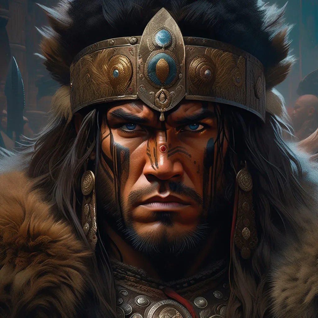 AI-Generated Barbarian Face 210x330